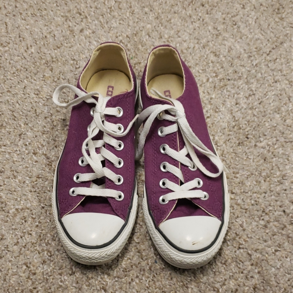 Purple Low Top Converse